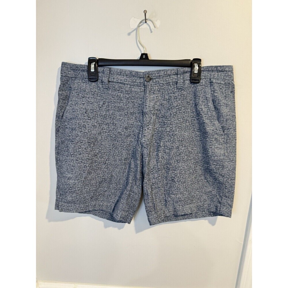 Eddie Bauer Chino 100% Cotton Blue Floral‎ shorts Size 34